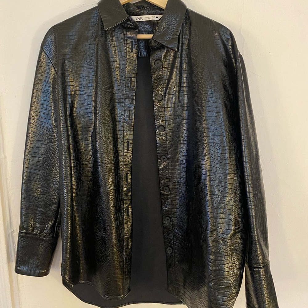 Zara leather jacket